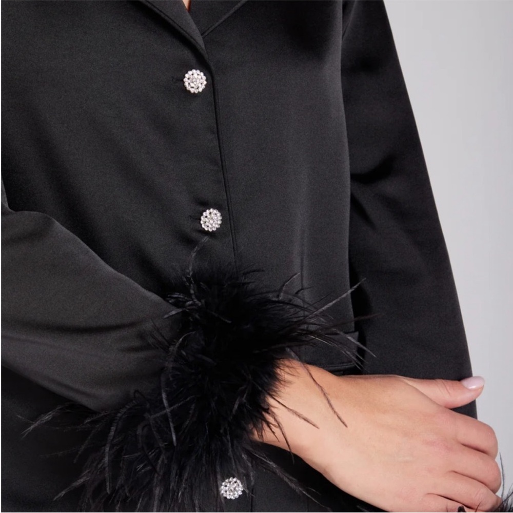 Nadine Merabi Darcie black pajamas NWOT - Picture 4 of 8
